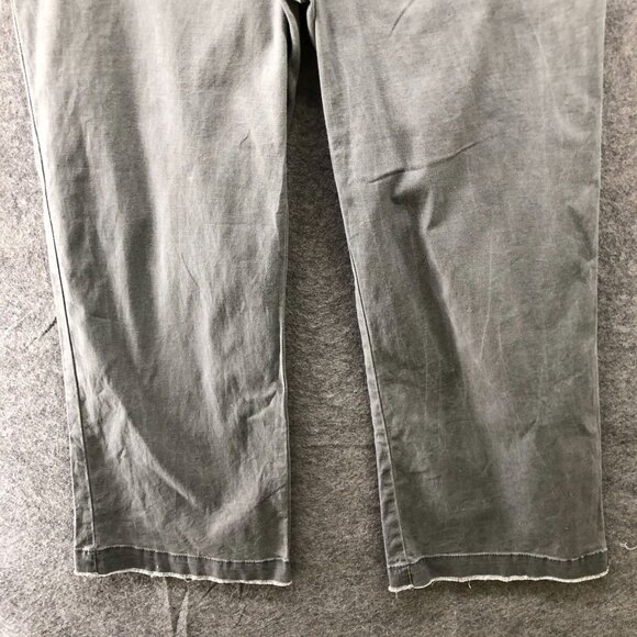 ATM Anthony Thomas Melillo Enzyme Wash Cropped Boyfriend Pant Womens 2 Gray Wide - Picture 4 of 12